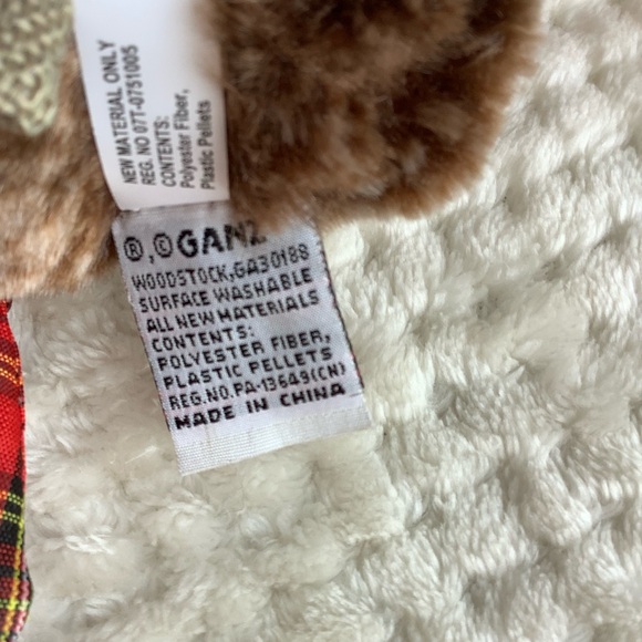 Ganz Plaid Owl Stuffed Animal Plush - Picture 10 of 10